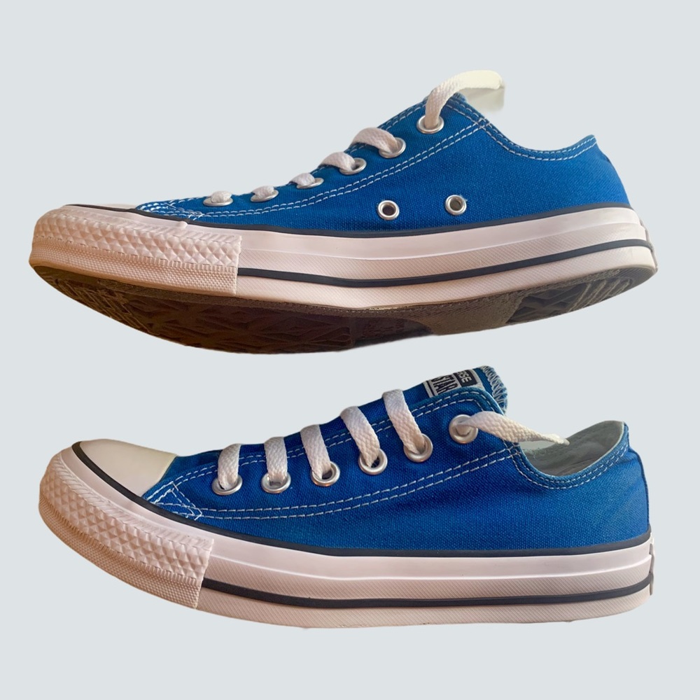 Unisex Cerulean Blue & White Converse | 5.5 + 7.5 - Picture 5 of 15